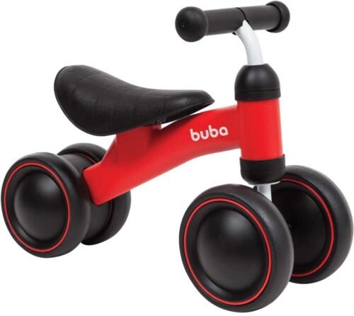 BICICLETA DE EQUILIBRIO - 4 RODAS, (Vermelha)