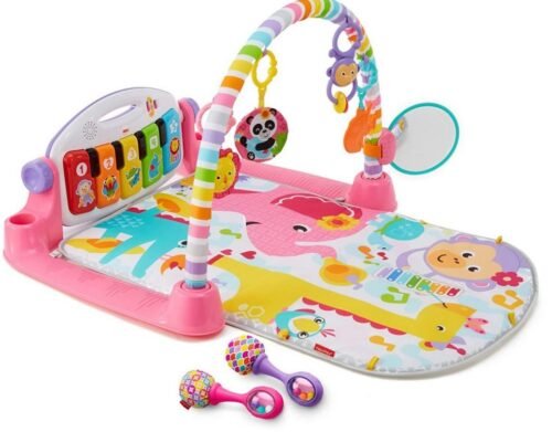 TAPETE PIANO ROSA FISHER-PRICE DELUXE KICK & PLAY PIANO GYM