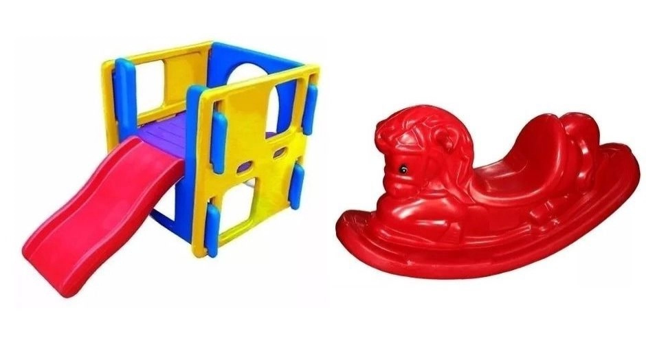 PLAYGROUND JÚNIOR + BALANÇO - CAVALINHO POCOTÓ (ESCORREGADOR)